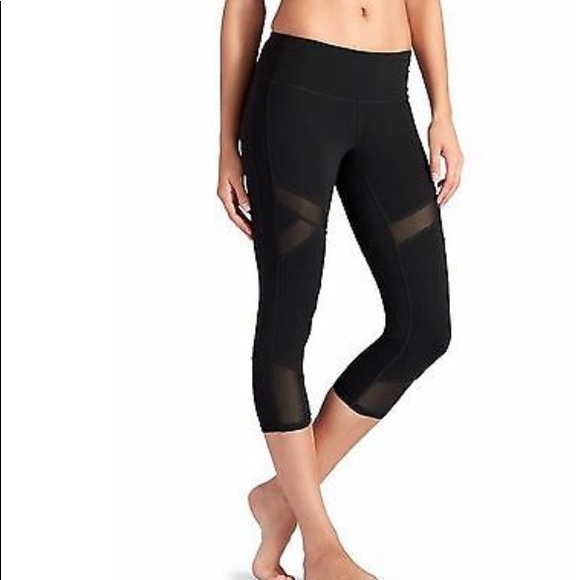 Athleta Pants - Athleta Crux Capri Mesh Crop Legging
